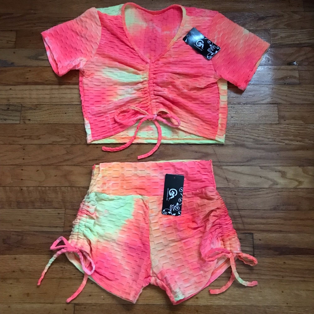 Matching Gym Set Shorts and Shirt